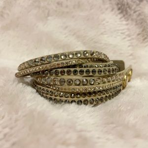 Swarowski Leather Crystal Bracelet